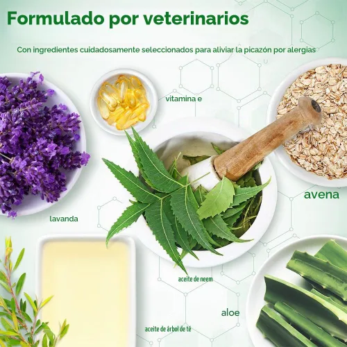 Vista 5 de Vet's Best, Champú de Perros para la Picazón Alérgica, 16 onzas