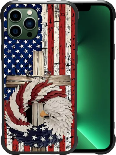 Vista 8 de Funda para iPhone 11 Pro, Funda con Bandera Americana para iPhone 11 Pro Diseño para Hombres Niños [Anti-Rayones] Antideslizante+A Prueba de Golpes