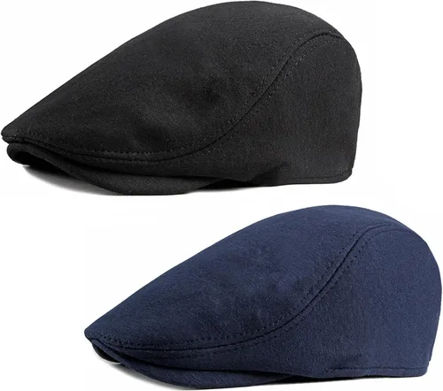 Vista 15 de DIYDECAL Paquete de 2 gorras planas para hombre Ivy Gatsby Newsboy