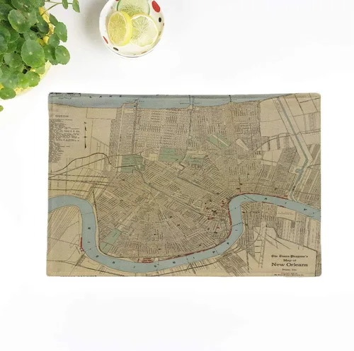 Vista 5 de Frcthmdc - Juego de 4 manteles individuales Frcthmdc French Country Blue Toile Garden de 18 x 12.5 pulgadas, decoración de fiestas, antideslizantes