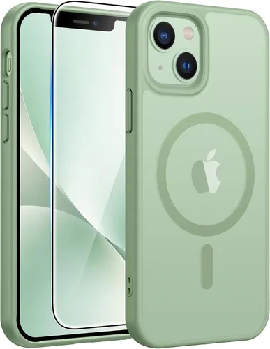Vista 254 de FNTCASE Funda para iPhone 17 Pro: Fundas delgadas translúcidas de color azul claro compatibles con MagSafe, protección completa de la cámara