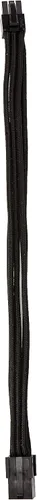 Vista 11 de Silverstone Tek Extensión de cable de alimentación con manga y 1 conector de 8 pines a PCI-E 8 Pines (PP07-PCIW), Negro