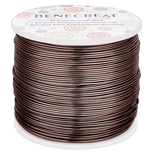 Vista 37 de BENECREAT -Alambre de aluminio para joyería de calibre 9, 55 pies, alambre metálico flexible para esculpir, ideal para manualidades de Halloween