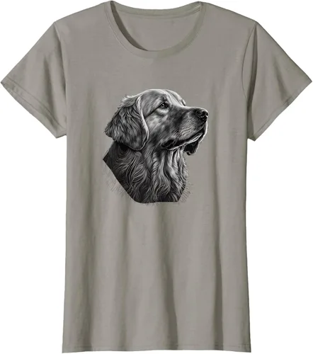 Vista 52 de Camiseta divertida Golden Retriever, Negro