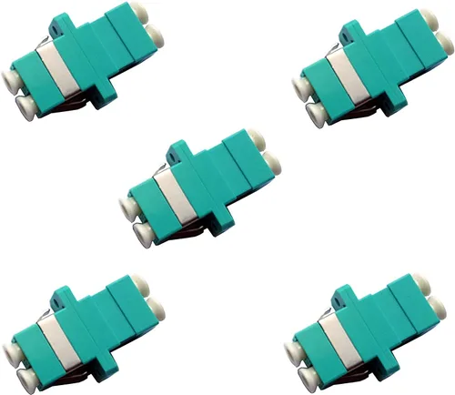 Vista 4 de Adaptador/acoplador de cable de fibra óptica LC-LC Duplex Multimode 5 Pack