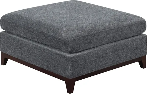 Vista 7 de Modular Sectional Sofa Set 6pc L Shaped Couch with Corner Wedges, Armless Chair and Ottoman, Chenille Fabric Tufted Back Living Room I- 6 Seat