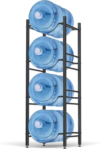 Vista 8 de Canyave Soporte para jarra de agua de 5 galones, soporte para jarra de agua, organizador de botellas de agua de 5 galones, estante enfriador de agua