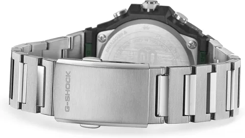 Vista 4 de Casio G-Shock G-Steel GST-B1000 Series Reloj de acero inoxidable con esfera verde GSTB1000D-3A para hombre