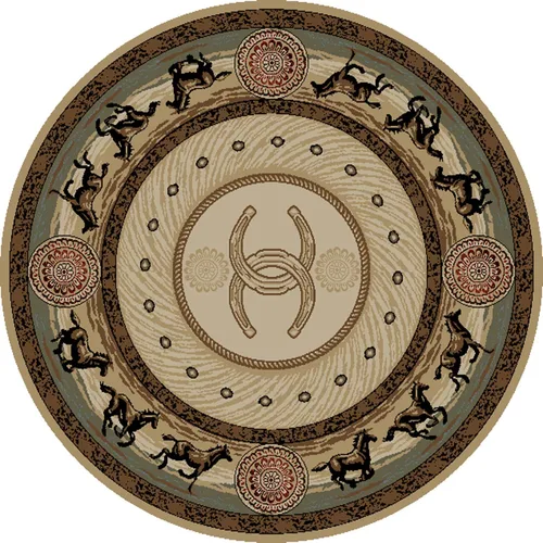 Vista 7 de Western Horse - Alfombra beige de 2 x 8 pies, 2 pies 3 x 7 pies 7 pulgadas
