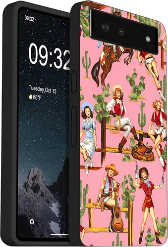 Vista 11 de Compatible con Google Pixel 6, estética, Sunrise Beach Blue Waves suave TPU a la moda, delgada, a prueba de golpes, fundas protectoras para mujeres