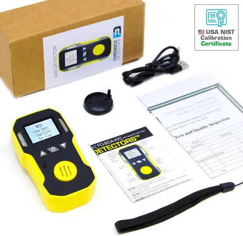 Vista 6 de Detector de oxígeno de Forensics Calibración y certificado NIST de EE. UU. A prueba de polvo y explosiones Recarga USB Alarmas de sonido