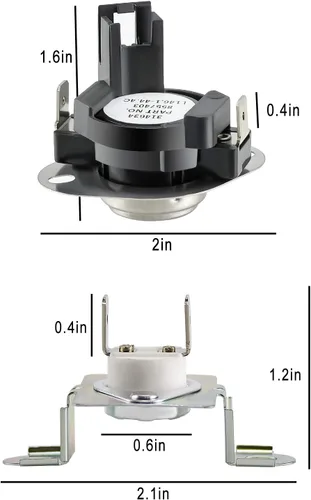 Vista 5 de El kit de corte térmico 280148 incluye termostato 8557403 y fusible térmico 8318314, sustituye a 280148VP 1175772 AP3874047 PS991443 EAP991443 por