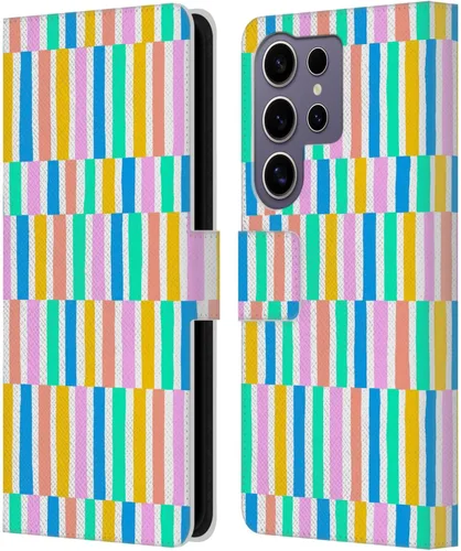 Vista 286 de Head Case Designs Officially Licensed Ninola Brushstrokes Multi Colorful Leather Wallet Case Compatible with Samsung Galaxy A07 4G