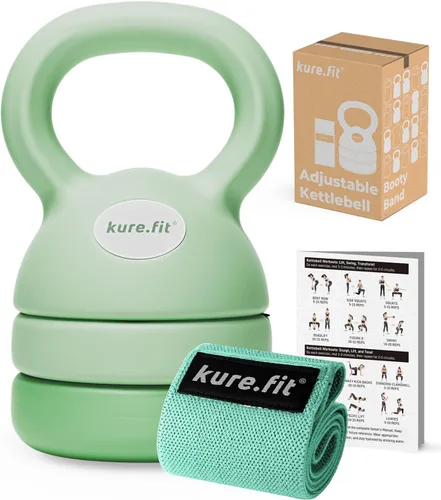 Vista 10 de Pesa rusa ajustable 5 lb - 12 lb Juego de pesas rusas para gimnasio en casa Entrenamientos de cuerpo completo, entrenamiento de fuerza