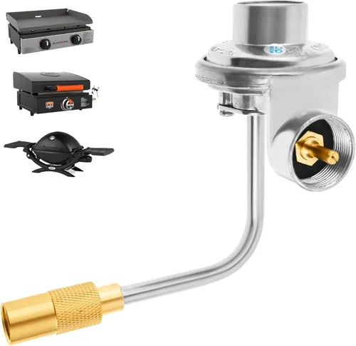 Vista 10 de Manguera adaptadora de propano de 6 pies, convertidor de 1 libra a 20 libras con piezas de repuesto de regulador de gas para kit de conversión