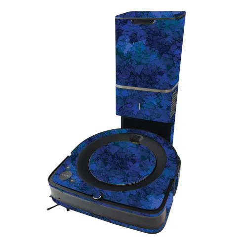 Vista 4 de MIGHTY SKINS MightySkins Skin compatible con iRobot Roomba s9+ Vacuum - Negro abstracto Funda protectora y única de vinilo Fácil de aplicar