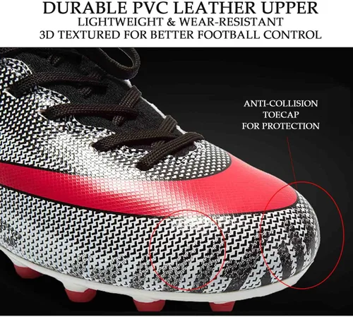 Vista 2 de HESBITEUL Zapatos deportivos para hombre, para interiores y exteriores, cómodos, de fútbol, para estudiantes, de alta potencia de agarre