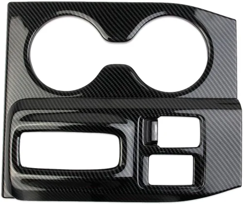 Vista 4 de crosselec Consola Central de Fibra de Carbono Panel de Cambio de Marchas Soporte de Taza Cubierta de Embellecedor Accesorios para Honda Pilot