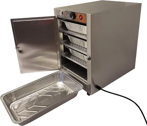 Vista 2 de Heat Max 162224 calentador eléctrico para catering de fiesta, tamaño completo, con sartenes de 3.25" de alto, caja caliente, calentador