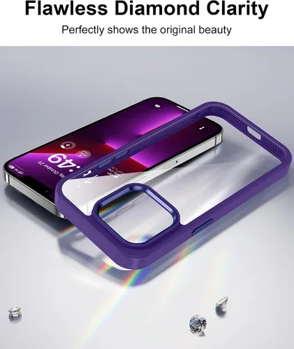 Vista 295 de HOOMIL Funda para iPhone 7 Plus/iPhone 8 Plus de 5.5 Pulgadas, sin amarillamiento, protección contra caídas, cubierta trasera dura transparente