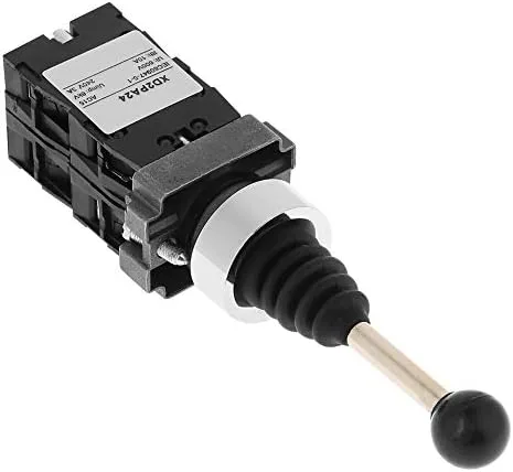 Vista 9 de Interruptor de palanca de mando de 4 posiciones, Controladores de joystick Interruptor de retorno de resorte Joy Stick Control Reemplazo Negro