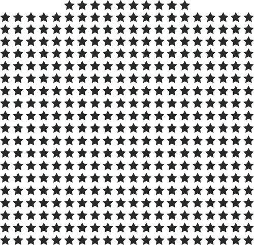 Vista 10 de LiteMark Calcomanías de vinilo mate extraíbles con diseño de estrella Blanco