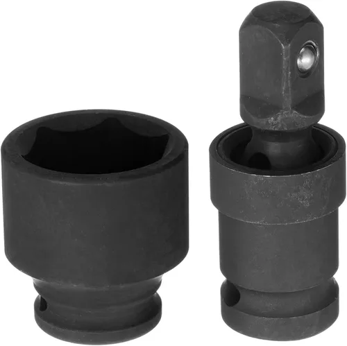Vista 11 de HARFINGTON Zócalo poco profundo de impacto de 0.591 in de acero CR-MO con adaptador de enchufe giratorio universal de 360 grados