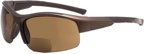 Vista 12 de Eyekepper TR90 - Gafas de sol bifocales sin montura para deportes irrompibles, béisbol, correr, pesca, conducción, golf, softbol, senderismo