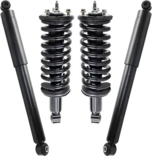 Vista 26 de Detroit Axle - Kit de 4 puntales para Ford Escape 2014-2019, 2 amortiguadores traseros ensamblaje 2 puntales delanteros y resortes helicoidales 2015