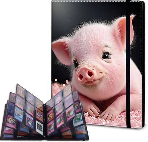 Vista 38 de Carpeta de tarjetas – Carpeta de 9 bolsillos para tarjetas intercambiables, carpeta de cuero de 360 bolsillos de carga lateral para MTG, TCG Bandera