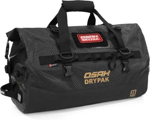 Vista 24 de Bolsa de lona impermeable 25L/40L/60L – Bolsa trasera de motocicleta resistente, bolsa seca enrollable para viajes, camping, canotaje, kayak