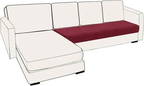 Vista 44 de UNBBRRL Fundas de cojín de asiento para sofá, elásticas, funda de cojín individual para sofá, fundas de cojín para sofá, fundas de héroe protegen