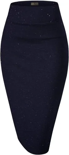 Vista 19 de Hybrid & Company Women's Scuba Pencil Skirt 1139 - negro
