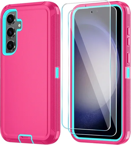 Vista 32 de ONOLA Funda para teléfono Samsung Galaxy S24 FE con protector de pantalla HD, funda para teléfono de servicio pesado resistente a golpes y caídas
