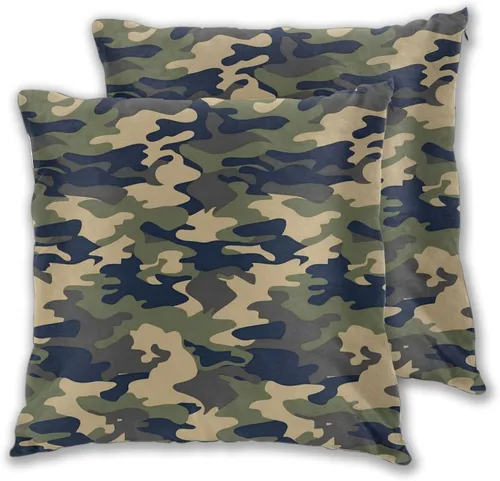 Vista 14 de Juego de 2 fundas de almohada para sofá, oficina, dormitorio, decoración del hogar, 16 x 16 pulgadas