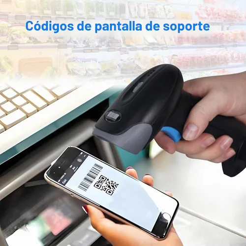Vista 4 de escáner inalámbrico del código de barras de 1D 2D QR 2D, lector inalámbrico de los códigos de barras del PDA