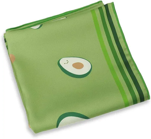 Vista 7 de Gerinly - Linda bandana para mujer con estampado de frutas, cuadrado, pañuelo, bufanda, diadema, accesorio veraniego