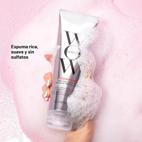 Vista 7 de Color WOW champú de seguridad Sulfate-free, residue-free shampoo for color-treated hair. Formulated to promote a healthy-looking scalp and strands.