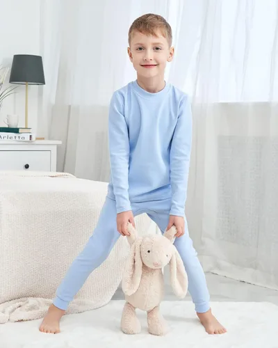 Vista 5 de Conjunto de ropa interior térmica para niños y niñas, pijamas largos para niños, 3-7 años
