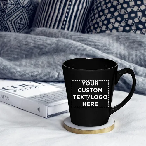 Vista 7 de DISCOUNT PROMOS Taza de café con leche de cerámica brillante personalizada de 12 onzas, juego de 10/50/100 unidades personalizadas, paquete a