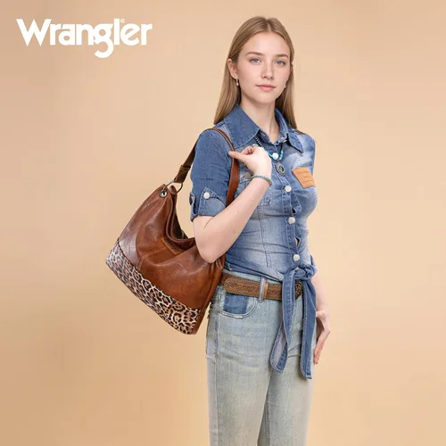 Vista 16 de Wrangler Hobo - Bolsas para mujer de cuero vegano con asa superior, bolsos de hombro y bolsos