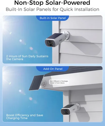Vista 6 de Cámaras de seguridad solar de 4MP inalámbricas para exteriores, sin