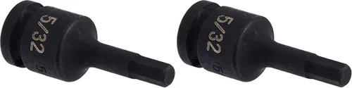 Vista 3 de Grey Pneumatic (9905F) 1/4" Drive x 5/32" Hex Driver Socket