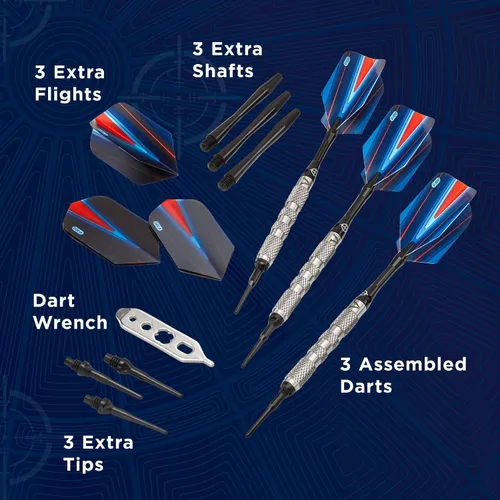 Vista 5 de Viper Sidewinder 80% tungsteno Dardos de punta suave, 18 gramos