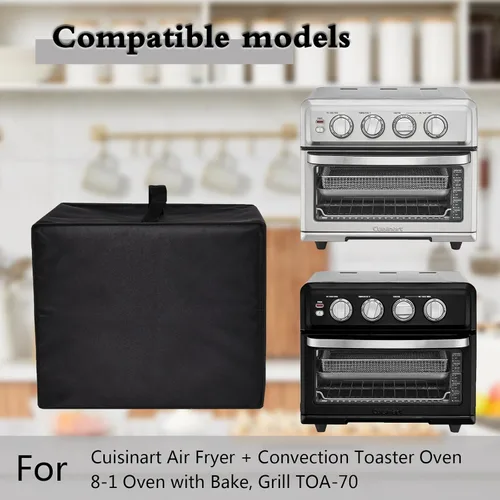Vista 2 de Funda para freidora de aire para horno, resistente al calor, impermeable, contra el polvo, funda protectora para freidora de aire Cuisinart + horno
