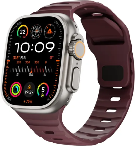 Vista 20 de Correas de silicona deportivas compatibles con Apple Watch Band de 1.929 in, 1.811 in, 1.772 in, 1.732 in, 1.654 in, 1.614 in, 1.575 in, 1.496 in