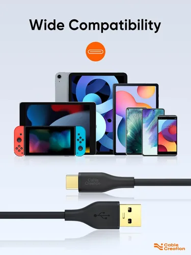 Vista 6 de CableCreation Cable USB C de 6 pies, cable USB A a USB C de silicona, cable de carga USB C 3A de carga rápida para iPhone 15/16/16 Pro Max/Plus