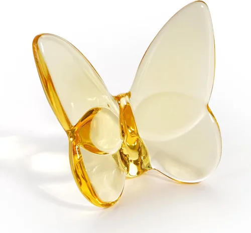 Vista 11 de Lioaeust Estatuas de Mariposa de Cristal, Figura de Mariposa Voladora Decoración de Mariposa de Cristal de Vidrio Tallado Estatua de Animal