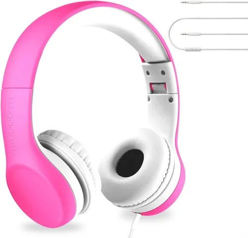 Vista 22 de LilGadgets Connect+ Pro - Auriculares con cable para niños con micrófono, limitación de volumen con cable, tecnología SharePort y acolchado