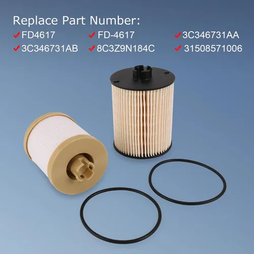 Vista 4 de DICMIC Filtro de combustible compatible con Ford F250 F350 F450 F550 Super Duty 6.4L Diesel 2008-2010 Reemplazo # FD-4617, 3C346731AA, 3C346731AA